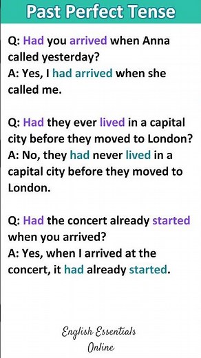 Past Perfect Tense | English Conversation Practice | Learn English