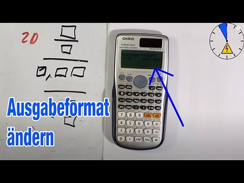 Casio fx 991 DE Plus Ausgabe Bruch Dezimal Output Display Fraction