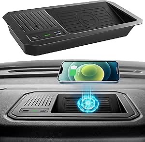 for Toyota Tundra Wireless Charger 2024 2023 2022, OEM Car Interior Accessories with USB Port, Wireless Phone Charging Pad for Tundra SR5 Platinum TRD Pro Limited SR 1794 Edition Capstone