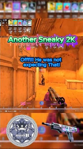 Another Sneaky 2K #cs2 #cs2highlights #cs2clips #cs2moments #cs2gameplay #cs2skins #dust2 #2k