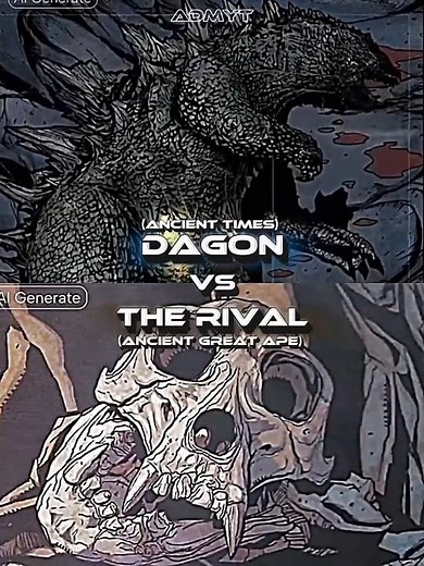 Dagon VS The Rival #godzilla