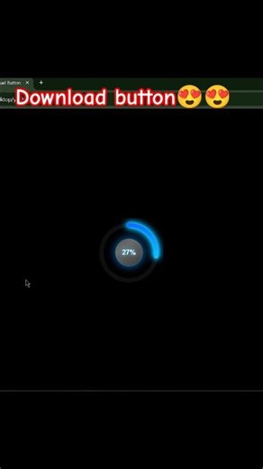 Futuristic download button 😍#html #css #coding