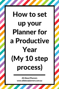 How to set up your planner for a productive year (my 10 step process)