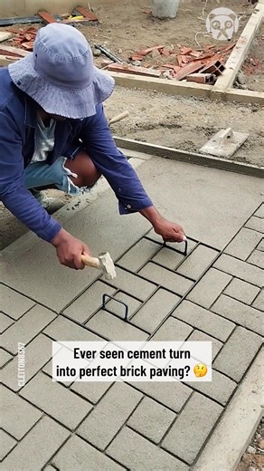 93K views · 256 reactions | Creating brick paving with cement press | Science, Tech and Universe | Facebook