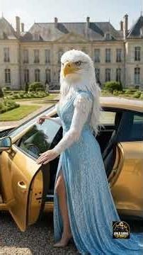 Golden Transformation ✨ Fox Girl Turns Eagle Into Pure Gold!