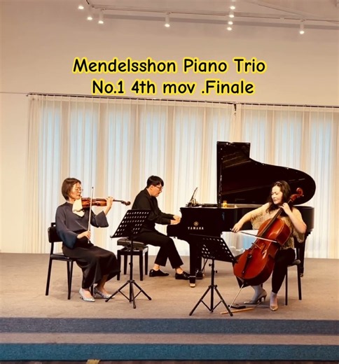 멘델스존 피아노 삼중주 1번 d단조, 4악장 | Mendelssohn Piano Trio No. 1 in D minor, Op. 49 – Finale#trio