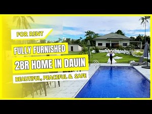 Dauin 2BR Furnished Home For Rent With Swimming Pool & Magnificent Mountain View