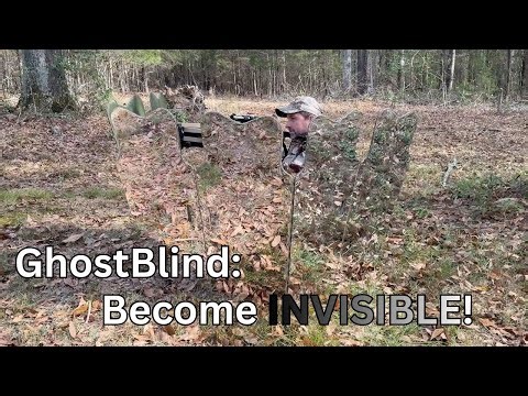 Becoming INVISIBLE to Deer & Turkey? GhostBlind Phantom 35 Bundle Field Test & Review