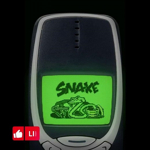 The first mobile phone game. Nokia 3310 Snake game history.