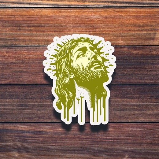 Jesus Waterproof Sticker - Etsy