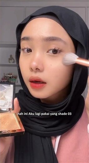 HOJO Highlighter Shimmering Pallete Waterproof [ada 3 varian warna] #hojo #glowing #makeup #shimmer