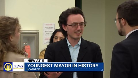Carnegie swears in the youngest mayor in borough history