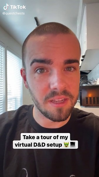 Take a 1min tour of my virtual D&D setup 🐲💻 #dnd #dndtiktok #dnd5e #dungeonsanddragons #dungeonmaster #onlinednd #dndplayer #dndtok