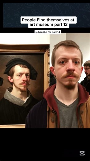 People Finding Themselves in Museums part 13 #ancienthistory #arthistory #doppleganger