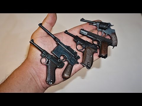 Vintage Italy miniature cap guns from MAM Uniwerk