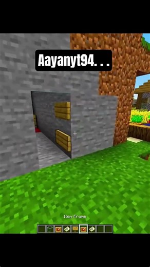 SECRET HOME AND DOOR FOR MINECRAFT 🥱🎁😱 #shorts #jj