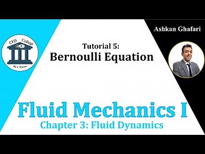 Tutorial 5 | Fluid Mechanics Bernoulli Equation Problems | Chapter 3 Fluid Dynamics