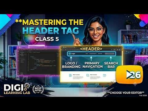 HTML Header Tag Tutorial | Class 5 HTML Full Course for Beginners