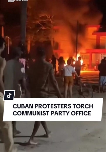 The Cuban government is threatening a security crackdown after protesters attacked and burned a communist party building in the central city of Moron. Moments later gunfire broke out, and several people were reportedly shot Cuban state media later denied that announcing five arrests. Cuba is struggling with a growing energy crisis after America cut off its only supply line of fuel from Venezuela food and medicine are also facing dire shortages.