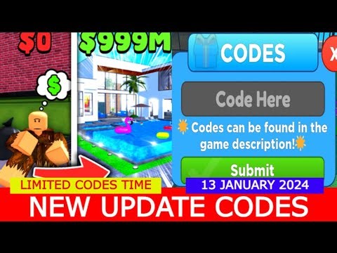 *NEW CODES* [🏠] Tropical House Tycoon ROBLOX | LIMITED CODES TIME | JANUARY 13, 2024