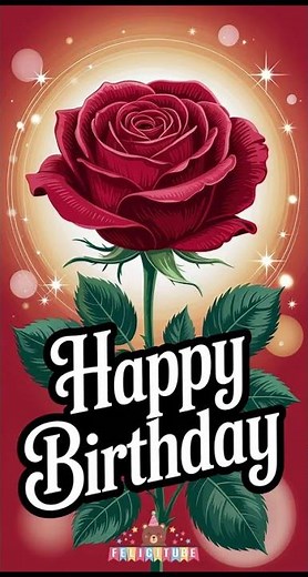 🌹 Rosa Happy Birthday | Feliz Cumpleaños con Flor | Video para Dedicar con Rosa y Música