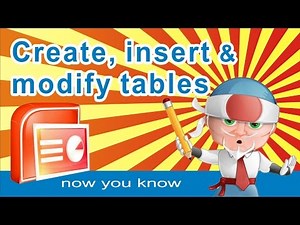 Insert table in POWERPOINT. Learn how to insert and modify tables in Powerpoint - Tutorial