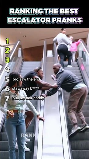Ranking Funny escalator pranks #shorts