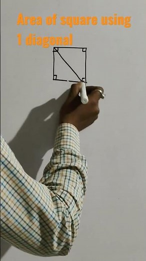 Area of square using a diagonal