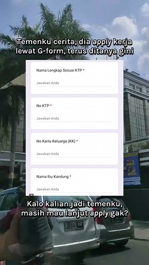 Kalian pernah nemu atau ngisi lamaran kerja lewat Google Form yang isinya kayak gini gak? #lamarkerja #jobseeker #freshgraduate #pencarikerja #firstjobber #gform #loker #fyp
