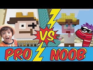 PRO VS NOOB BUILD BATTLE MINECRAFT