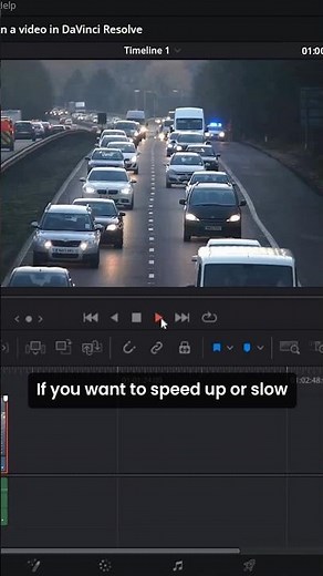 How to speed up or slow down a video in DaVinci Resolve