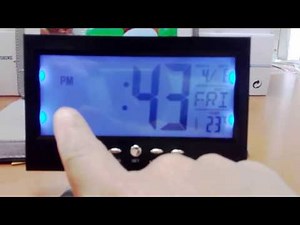 How to set the time and alarm on a digital alarm clock
