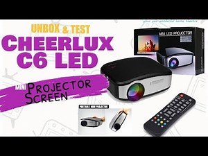 Cheerlux c6 mini led projector Unboxing