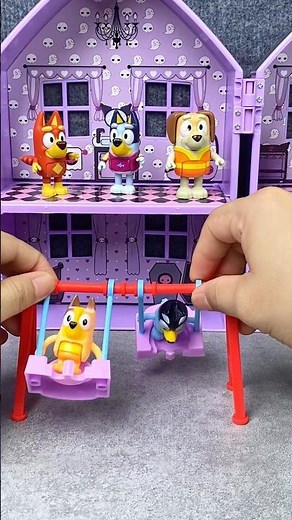 Satisfying with Unboxing & Review Bluey Slide House ASMR #toys #asmr #bluey