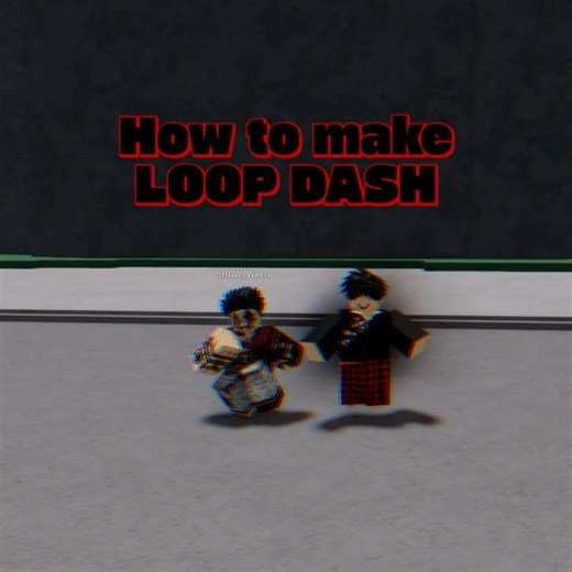 How to make Loop Dash Tutorial #roblox #tsb #thestrongestbattlegrounds #shorts