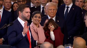 JD Vance sworn in as vice president at the 60th inauguration ceremony