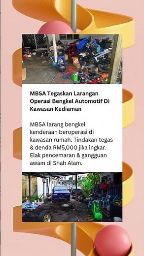 MBSA larang bengkel automotif di rumah! 🛠️🚫 #news #berita #ShahAlam #MBSA #Automotif