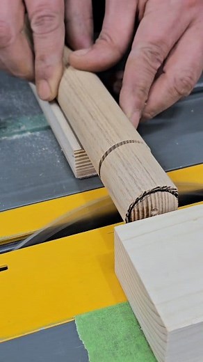 191K views · 791 reactions | I made a highly accurate round tenon with a table saw | Rough Out Woodworking | Facebook