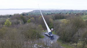 On Friday, the 70m onshore wind turbine blade was transported through the city to Beeford. It was amazing to watch. #hullfromabove #kingstonuponhull #dronevideo #hull #bladetransport #golhofer | OctoVision Media