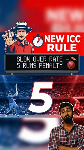 Rule 3/5 | Slow Clock Rate Explained | #cricket #icccricket #cricketnews #viral #subscribe #telugu
