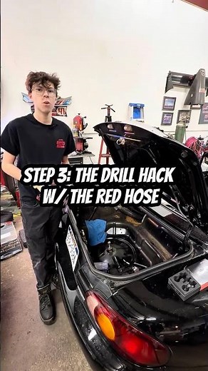 Installing a custom fuel regulator to our racecar. Did 🫵 know about the red hose hack? #hack #car