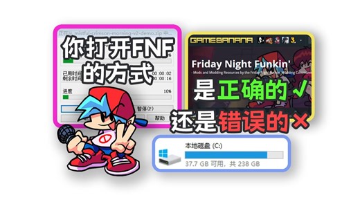 你打开FNF的方式是正确的还是错误的？