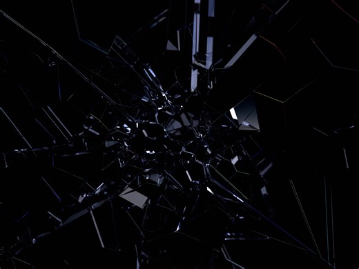 Shattering glass animation
