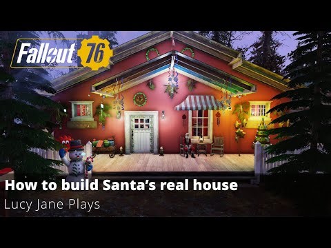 Fallout 76 - How to build Santa's real house - Christmas build