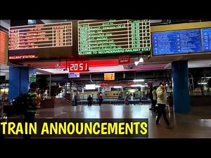 CLEAR&LOUD NONSTOP TRAIN ANNOUNCEMENT | INDIAN RAILWAYS | TRAIN ANNOUNCEMENT IN STATION|THERAILGRAM