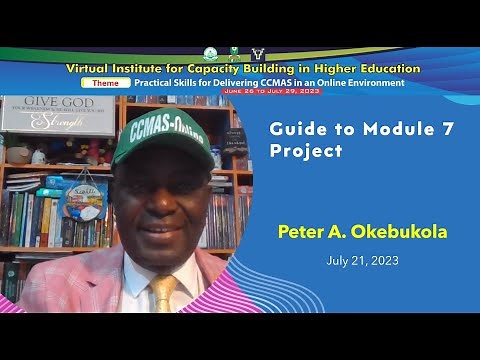 Guide to the conduct and reporting of Module 7 Project by Peter A Okebukola
