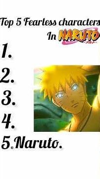 Top 5 Most Fearless Characters in Naruto 😈🔥 #Naruto #AnimeShorts
