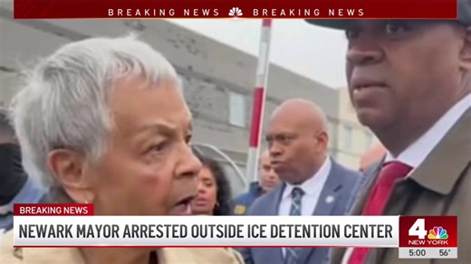 Newark Mayor Ras Baraka arrested outside ICE detention center