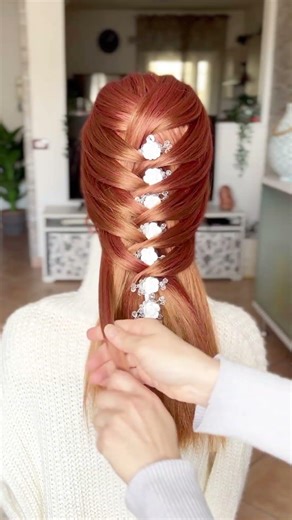 Beautiful wedding hairstyle idea #hairstyle #shorts #viralvideo #braids #tutorial