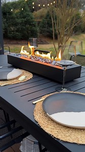 5.6K views · 2.7K reactions | Cozy evenings on the porch have never looked better  Elevate your outdoor space with the Allen + Roth tabletop fire pit. Sleek, stylish, AND a Lowe's Brand. ✨ | Lowe's Home Improvement | Facebook